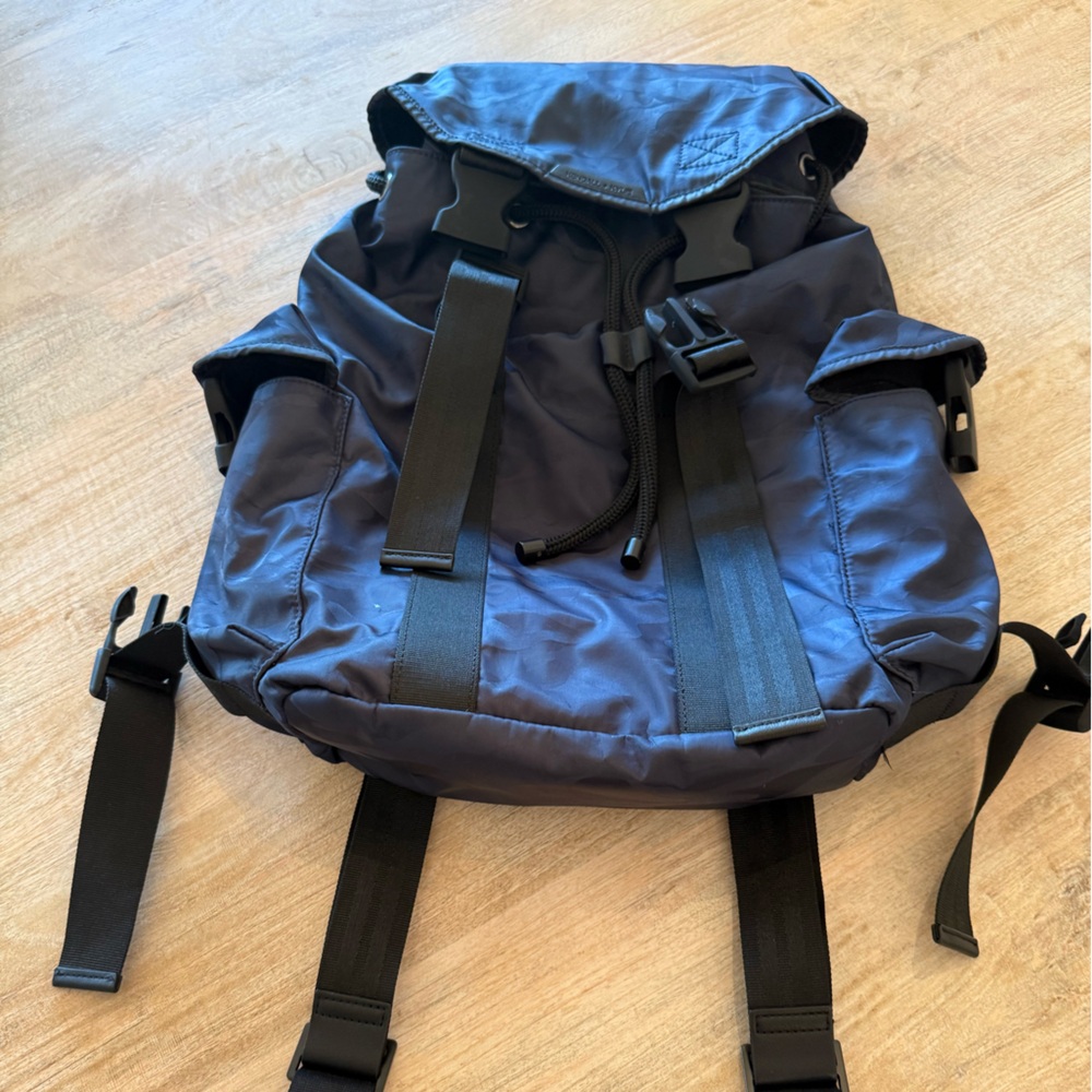 Kendall & Kylie large backpack. Camouflage blue, & black